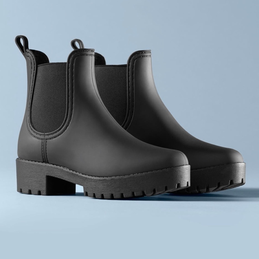 JEFFREY CAMPBELL Cloudy Waterproof Chelsea Rain Boots